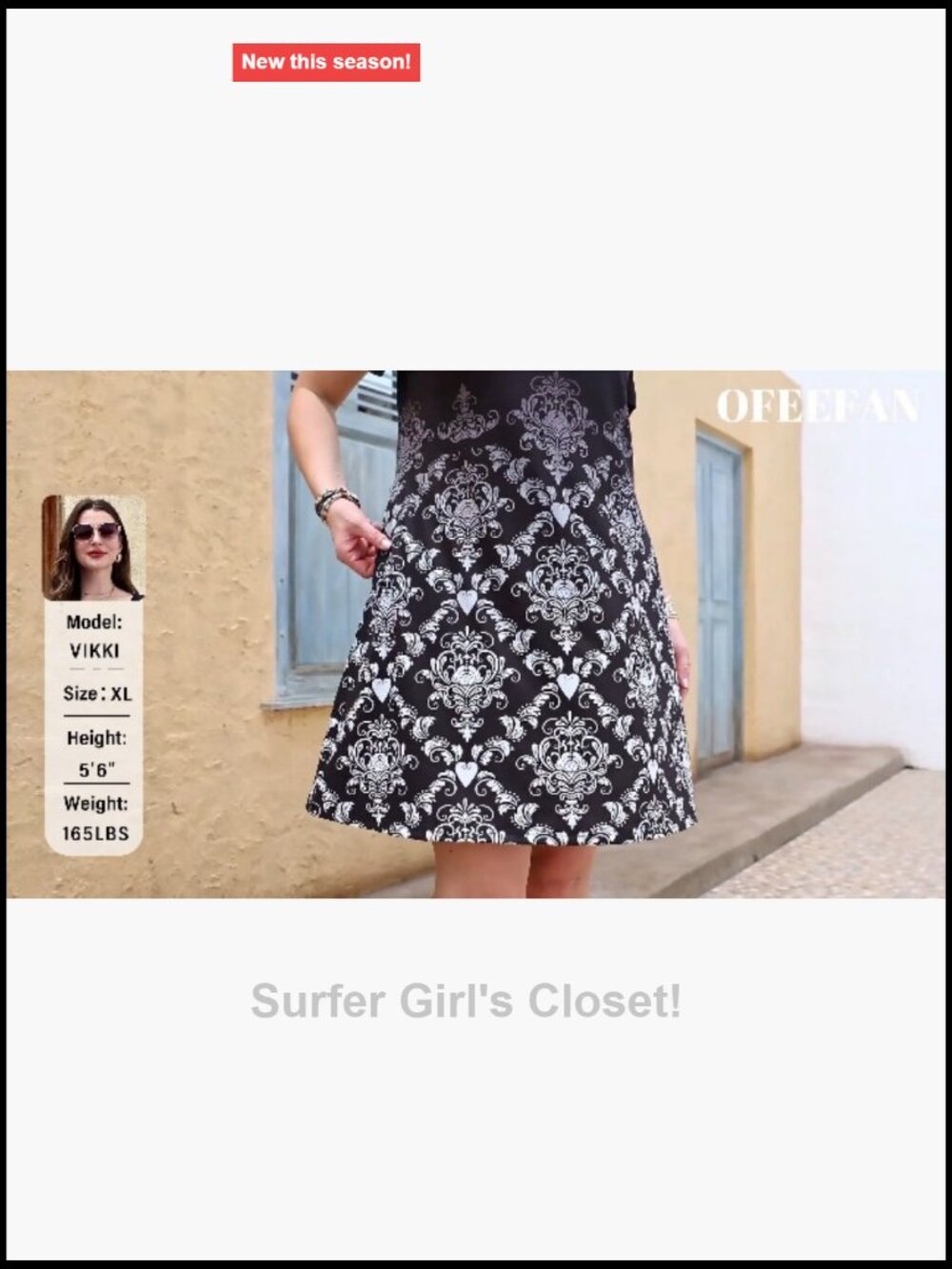 Womens Pleated Front Dress Puff Sleeve Pockets Sundress Casual Summer - Picture 7 of 7